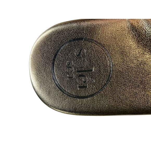 Soléi Sea Gold Bow Slide Sandals – Size 7 / EU 38 – Made in Brazil - Picture 5 of 8
